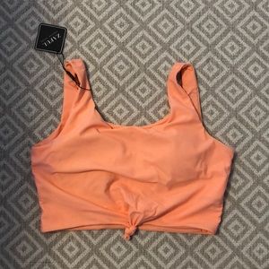 Zaful Knot Croppes Bikini Top